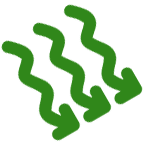 Drainage arrows icon